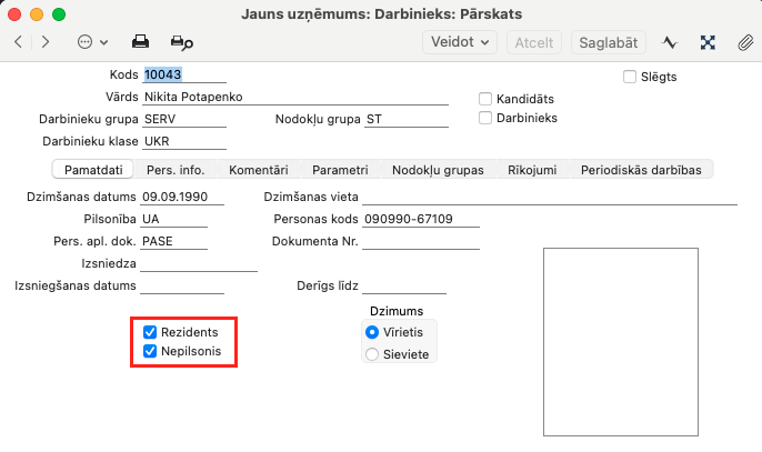 gan "Rezidents", gan "Nepilsonis"
