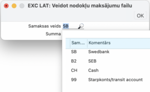 veidot nodokļu maksājumu failu