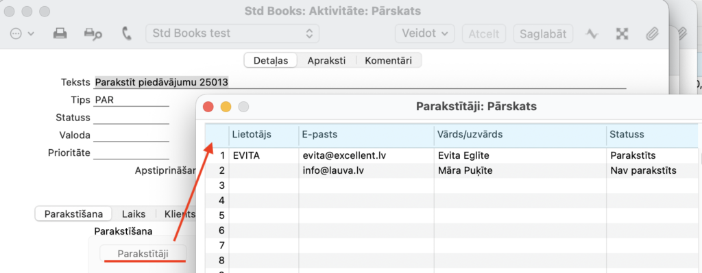 parakstīšanas statusi