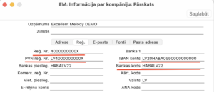 informācija par kompāniju