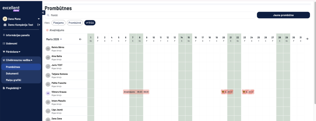 Darbinieka departaments