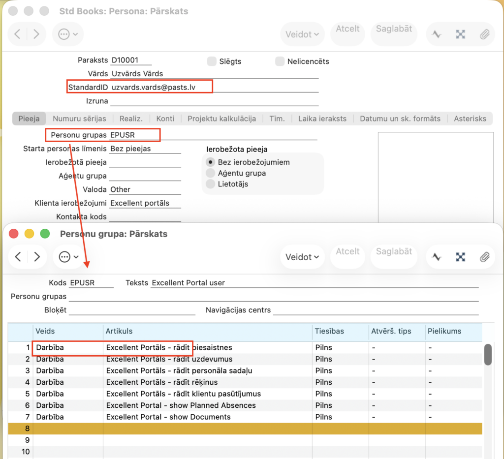 Personas kartīte - jaunā versija