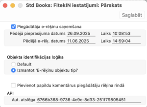 fitekin iestatijumi