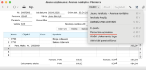 personala apmaksa