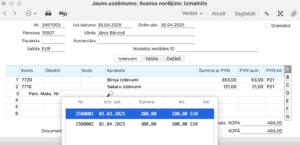 personiska maksajuma numurs