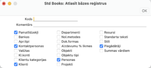 atlasīt bāzes reģistrus