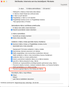 Pievienot apstiprinājuma informāciju pie rēķina