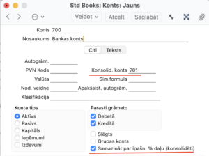Katrs meitas kompānijas konts jāsasaista ar atbilstošu mātes kompānijas kontu.