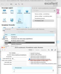 Prombūtnes veids ar atzīmētu Samazināt uzkrātā atvaļinājuma periodu