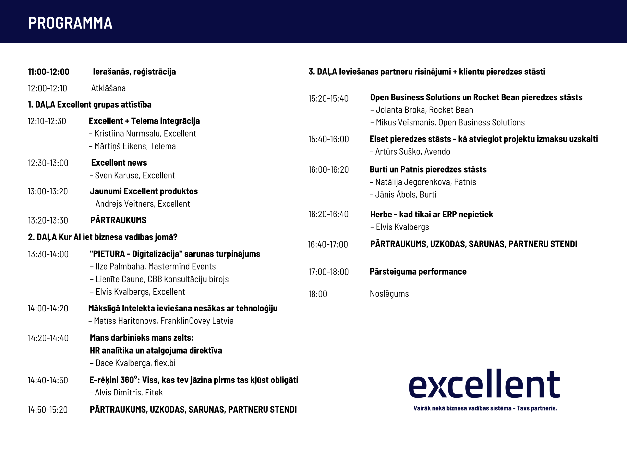 Klientu dienas 2026 programma